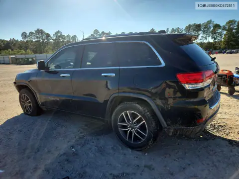 2019 Jeep Grand Cherokee Limited VIN 1C4RJEBG0KC672511 фото 2