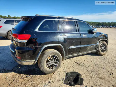 2019 Jeep Grand Cherokee Limited VIN 1C4RJEBG0KC672511 фото 3