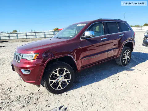 1C4RJFCG2KC646593 — 2019 Jeep Grand Cherokee, Сторона, фото до ремонта