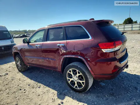 2019 Jeep Grand Cherokee Overland VIN 1C4RJFCG2KC646593 фото 2