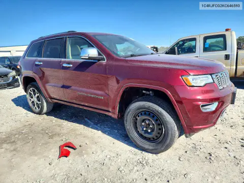 2019 Jeep Grand Cherokee Overland VIN 1C4RJFCG2KC646593 фото 4