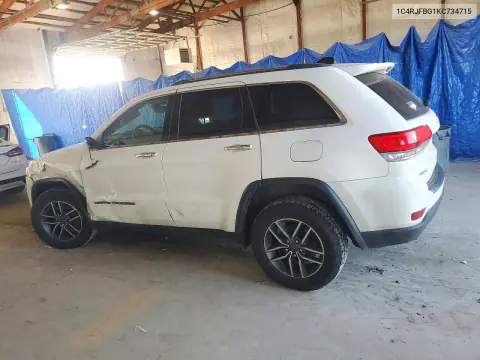 2019 Jeep Grand Cherokee Limited VIN 1C4RJFBG1KC734715 фото 2