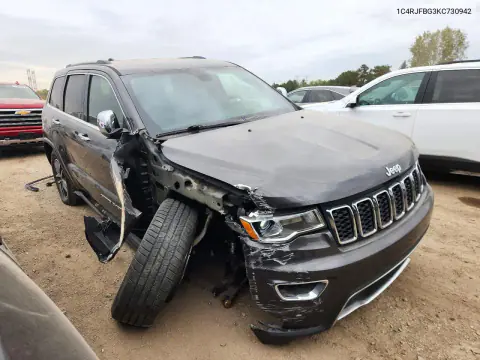 2019 Jeep Grand Cherokee Limited VIN 1C4RJFBG3KC730942 фото 4