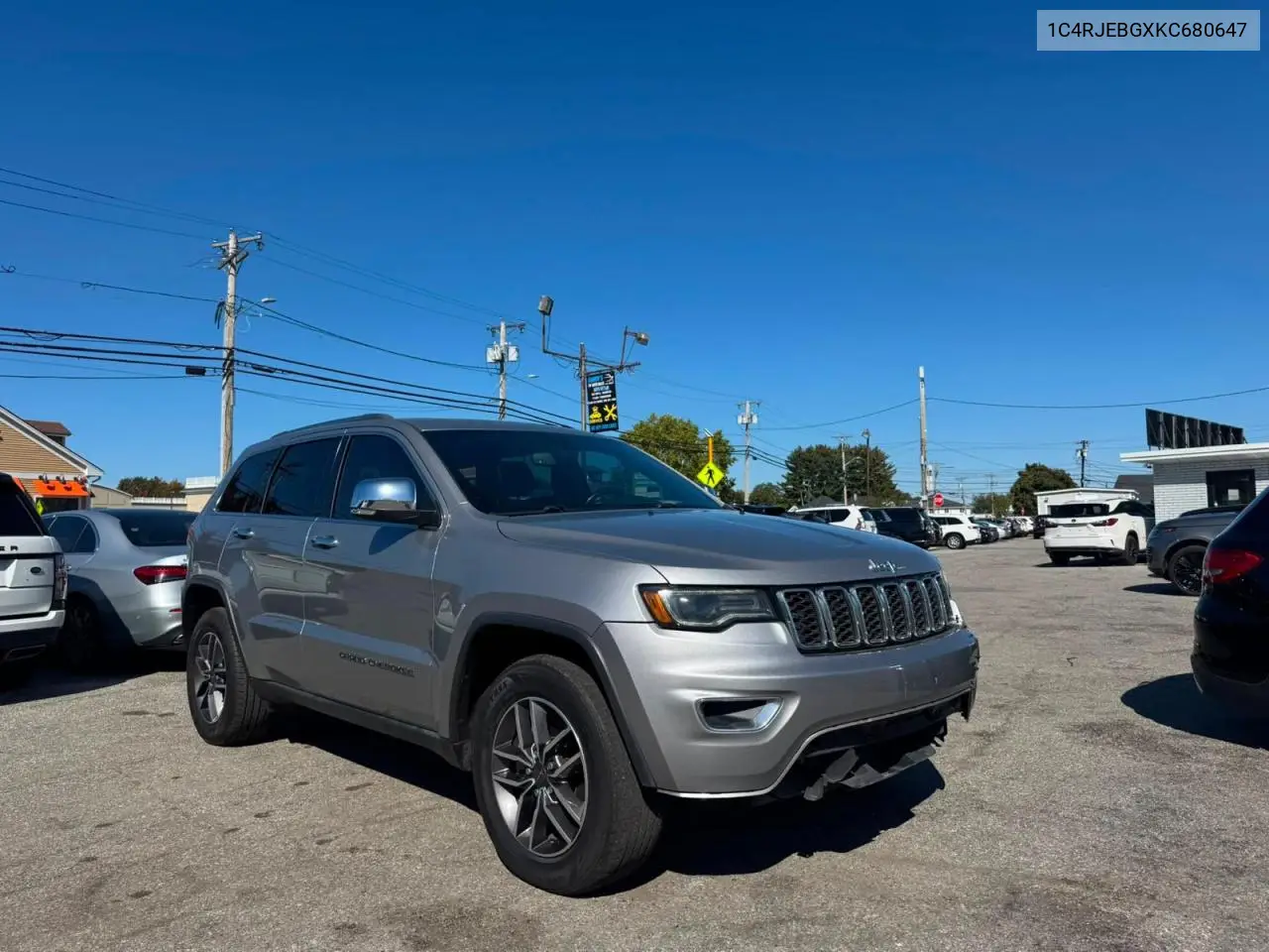 2019 Jeep Grand Cherokee Limited VIN 1C4RJEBGXKC680647 фото 1