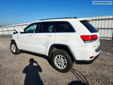 1C4RJFAG0KC855124 — 2019 Jeep Grand Cherokee, фото 2 с аукциона Copart, Передняя часть