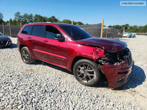 1C4RJFBG1KC628801 — 2019 Jeep Grand Cherokee, фото 4 с аукциона Copart, Сторона