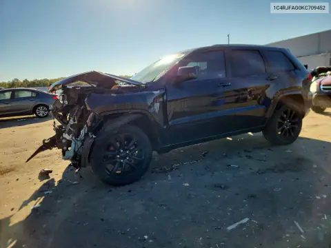 1C4RJFAG0KC709452 — 2019 Jeep Grand Cherokee, Передняя часть, фото до ремонта