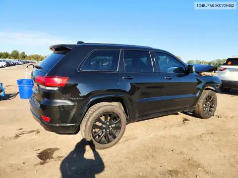 1C4RJFAG0KC709452 — 2019 Jeep Grand Cherokee, фото 3 с аукциона Copart, Передняя часть