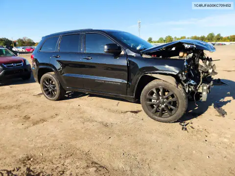 1C4RJFAG0KC709452 — 2019 Jeep Grand Cherokee, фото 4 с аукциона Copart, Передняя часть