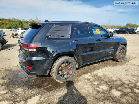 1C4RJFDJ0KC594875 — 2019 Jeep Grand Cherokee, фото 3 с аукциона Copart, Вандализм