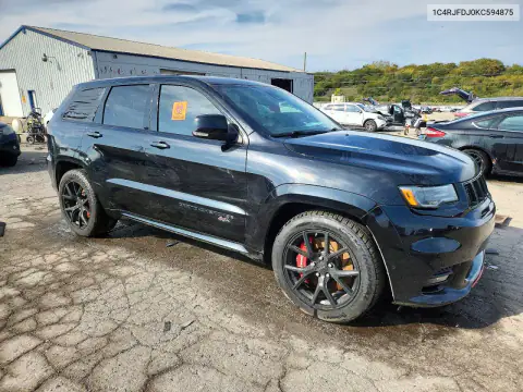 1C4RJFDJ0KC594875 — 2019 Jeep Grand Cherokee, фото 4 с аукциона Copart, Вандализм