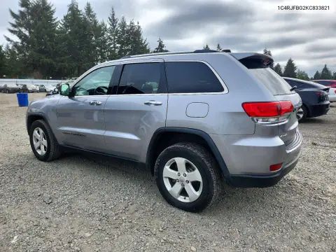 1C4RJFBG2KC833821 — 2019 Jeep Grand Cherokee, фото 2 с аукциона Copart, Задняя часть