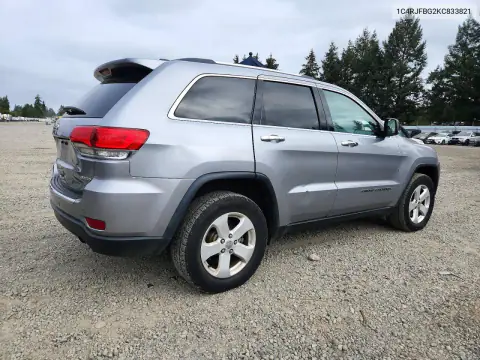 1C4RJFBG2KC833821 — 2019 Jeep Grand Cherokee, фото 3 с аукциона Copart, Задняя часть
