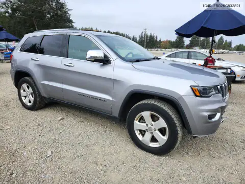 1C4RJFBG2KC833821 — 2019 Jeep Grand Cherokee, фото 4 с аукциона Copart, Задняя часть
