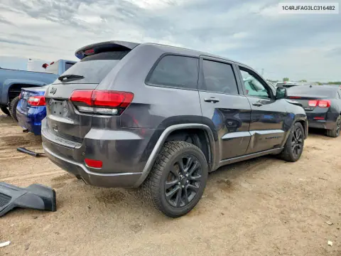 2020 Jeep Grand Cherokee Laredo VIN 1C4RJFAG3LC316482 фото 3