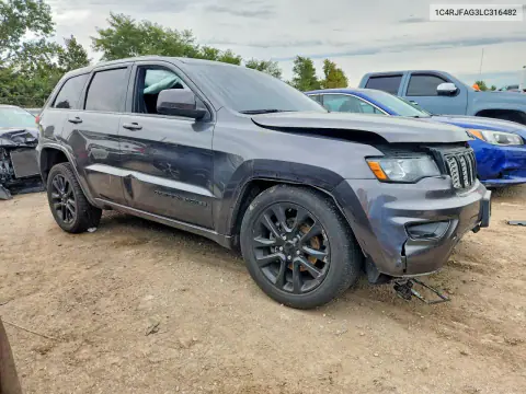 2020 Jeep Grand Cherokee Laredo VIN 1C4RJFAG3LC316482 фото 4