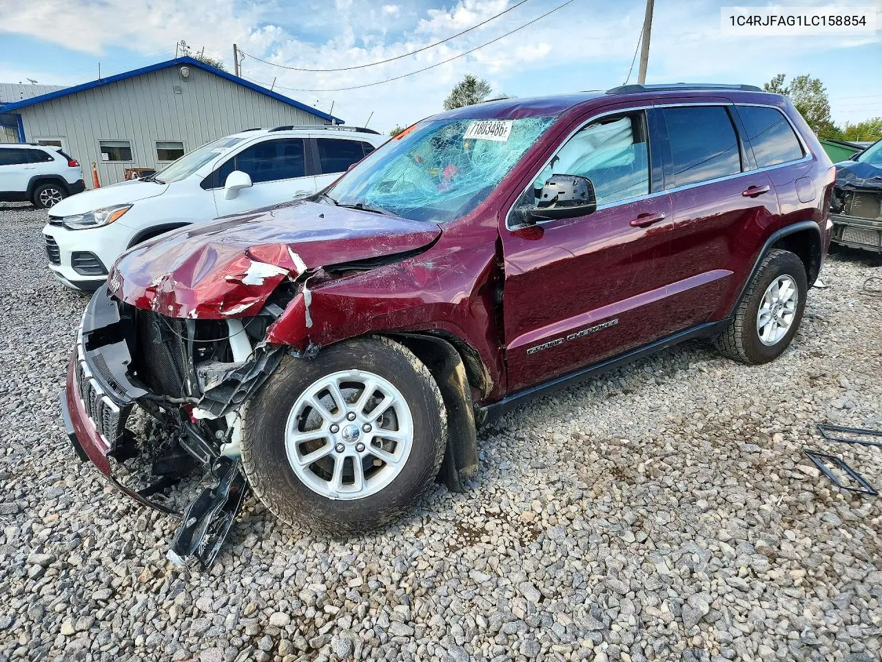 2020 Jeep Grand Cherokee Laredo VIN 1C4RJFAG1LC158854 фото 1