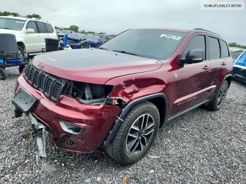1C4RJFLGXLC135750 Jeep Grand Cherokee 2020 — повреждение Передняя часть, фото до ремонта