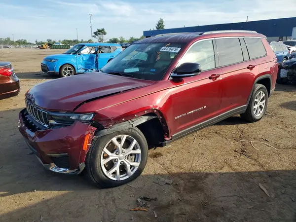 1C4RJKBGXM8134029 — 2021 Jeep Grand Cherokee, Передняя часть (Front End), фото до ремонта