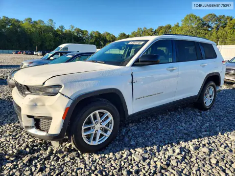 1C4RJJAG8M8175397 — 2021 Jeep Grand Cherokee, Задняя часть, фото до ремонта