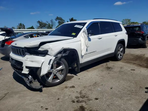 1C4RJKBG6M8153435 — 2021 Jeep Grand Cherokee, Передняя часть (Front End), фото до ремонта
