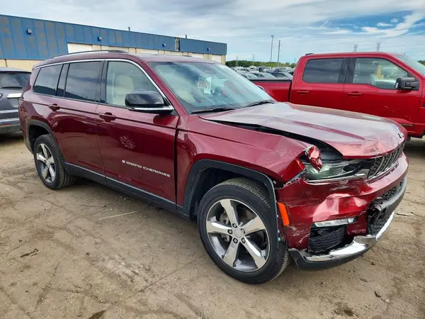 1C4RJKBG0M8144794 — 2021 Jeep Grand Cherokee, фото 4 с аукциона Copart, Передняя часть