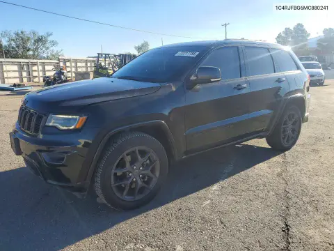 1C4RJFBG6MC880241 — 2021 Jeep Grand Cherokee, Задняя часть, фото до ремонта