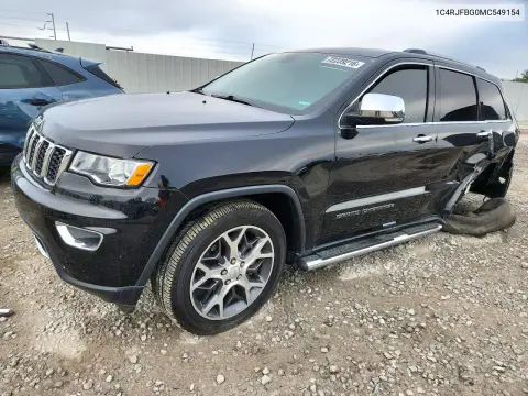 1C4RJFBG0MC549154 — 2021 Jeep Grand Cherokee, Задняя часть, фото до ремонта