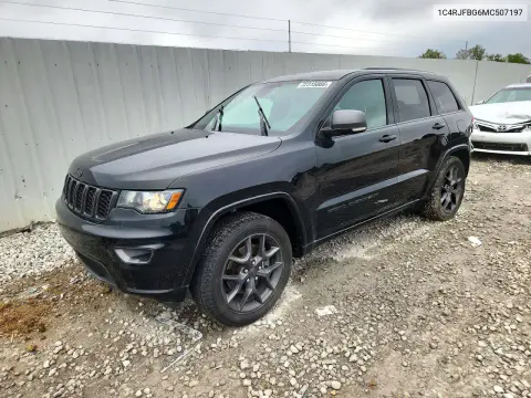 1C4RJFBG6MC507197 — 2021 Jeep Grand Cherokee, Задняя часть, фото до ремонта