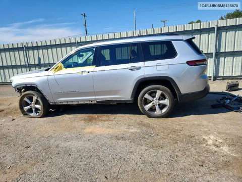 2021 Jeep Grand Cherokee L Limited VIN 1C4RJJBG8M8135870 фото 2
