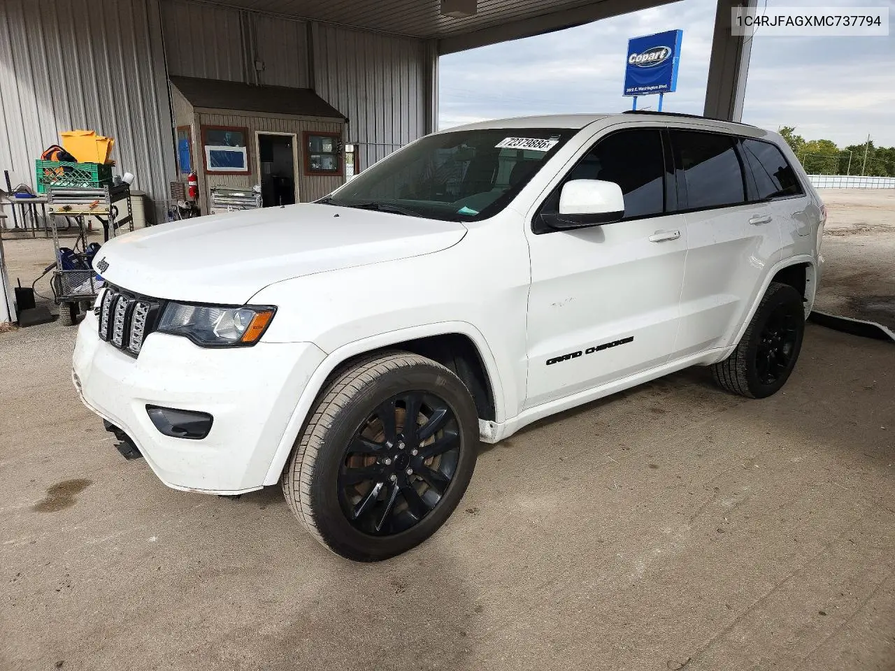 2021 Jeep Grand Cherokee Laredo VIN 1C4RJFAGXMC737794 фото 1
