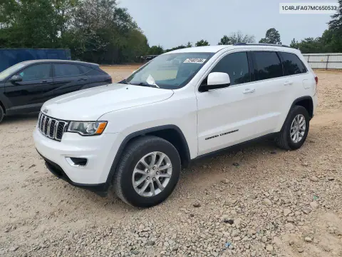 2021 Jeep Grand Cherokee Laredo VIN 1C4RJFAG7MC650533 фото 1