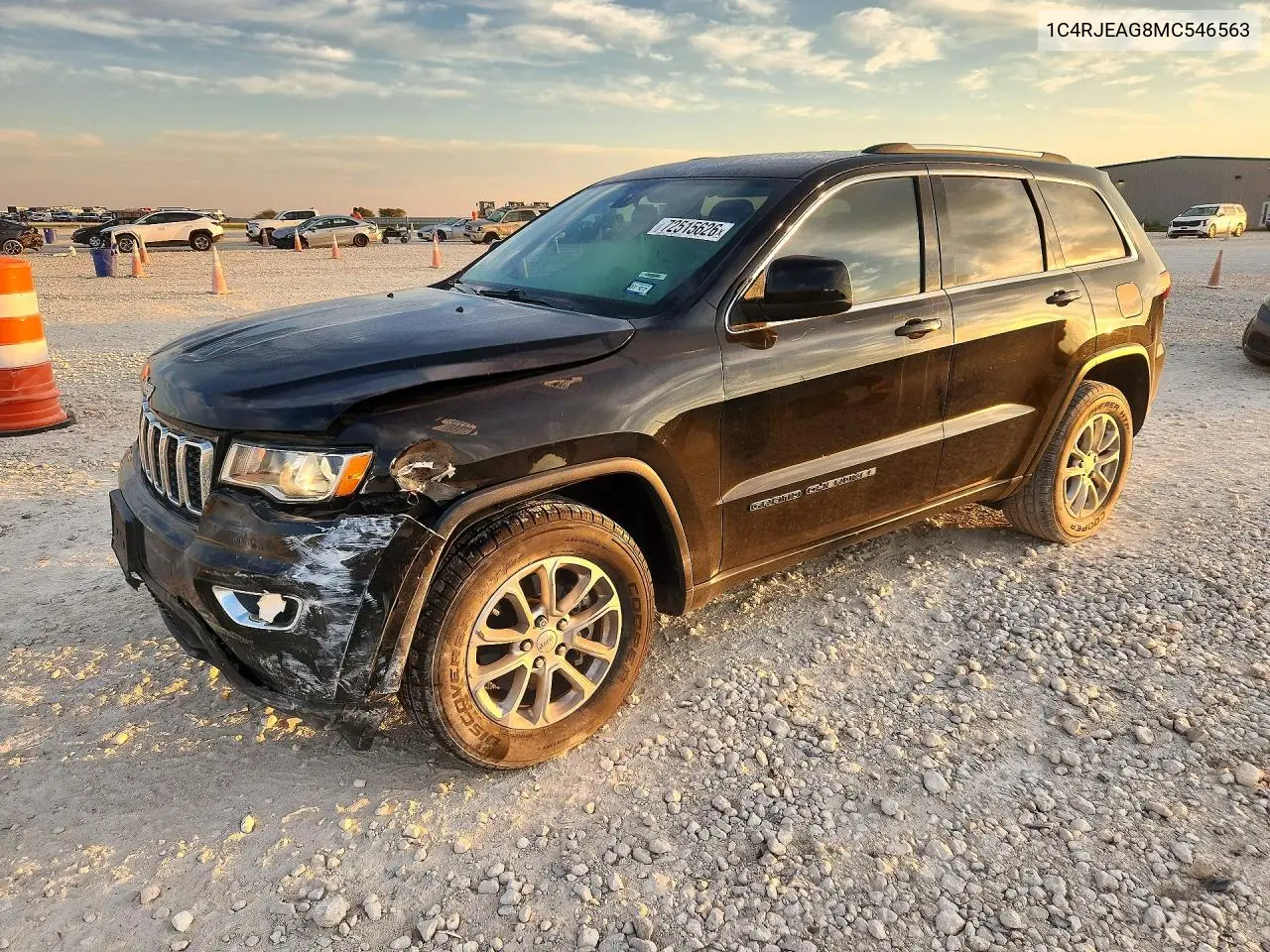 2021 Jeep Grand Cherokee Laredo VIN 1C4RJEAG8MC546563 фото 1