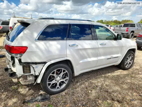1C4RJFCG5MC635705 — 2021 Jeep Grand Cherokee, фото 3 с аукциона Copart, Задняя часть