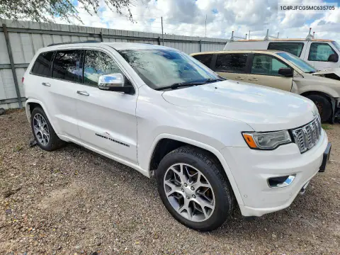1C4RJFCG5MC635705 — 2021 Jeep Grand Cherokee, фото 4 с аукциона Copart, Задняя часть