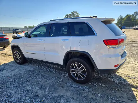 2021 Jeep Grand Cherokee Limited VIN 1C4RJFBG8MC611674 фото 2