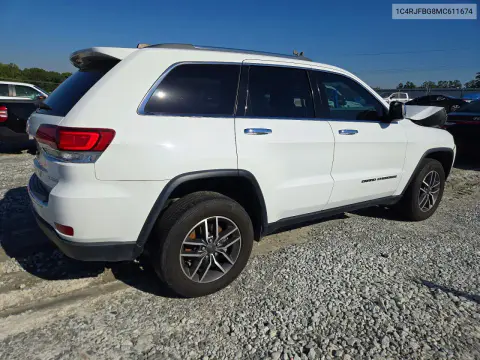 2021 Jeep Grand Cherokee Limited VIN 1C4RJFBG8MC611674 фото 3