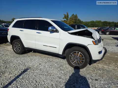 2021 Jeep Grand Cherokee Limited VIN 1C4RJFBG8MC611674 фото 4