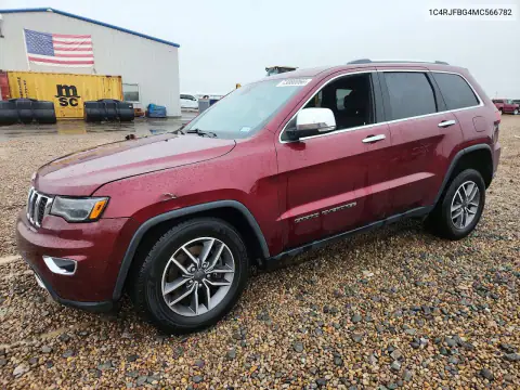 1C4RJFBG4MC566782 — 2021 Jeep Grand Cherokee, Передняя часть, фото до ремонта