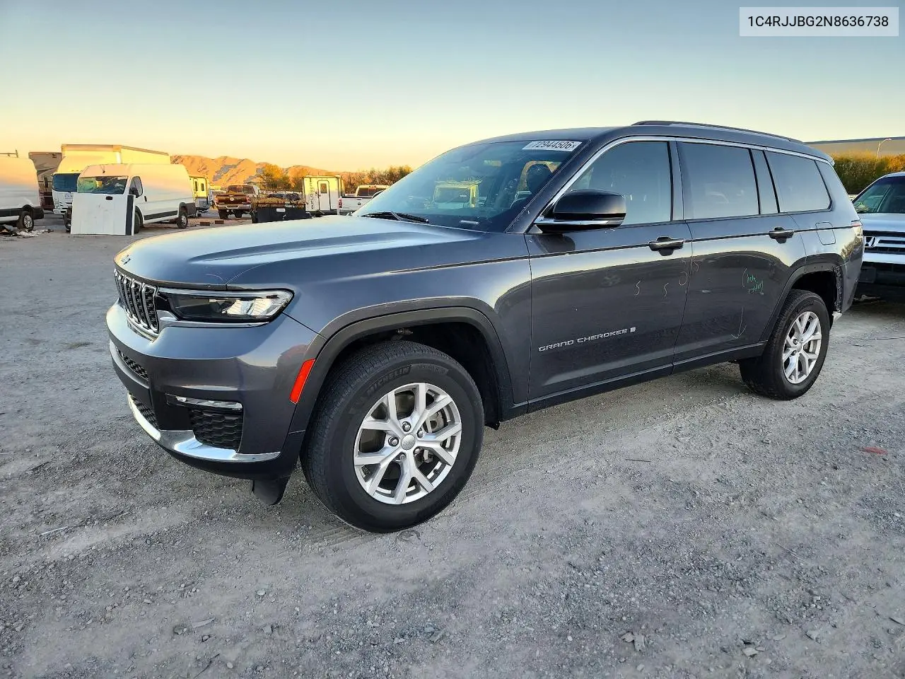1C4RJJBG2N8636738 Jeep Grand Cherokee 2022 — повреждение Задняя часть, фото до ремонта