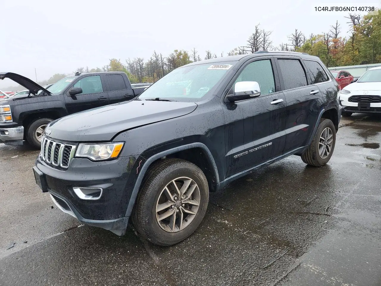 1C4RJFBG6NC140738 Jeep Grand Cherokee 2022 — повреждение Передняя часть, фото до ремонта