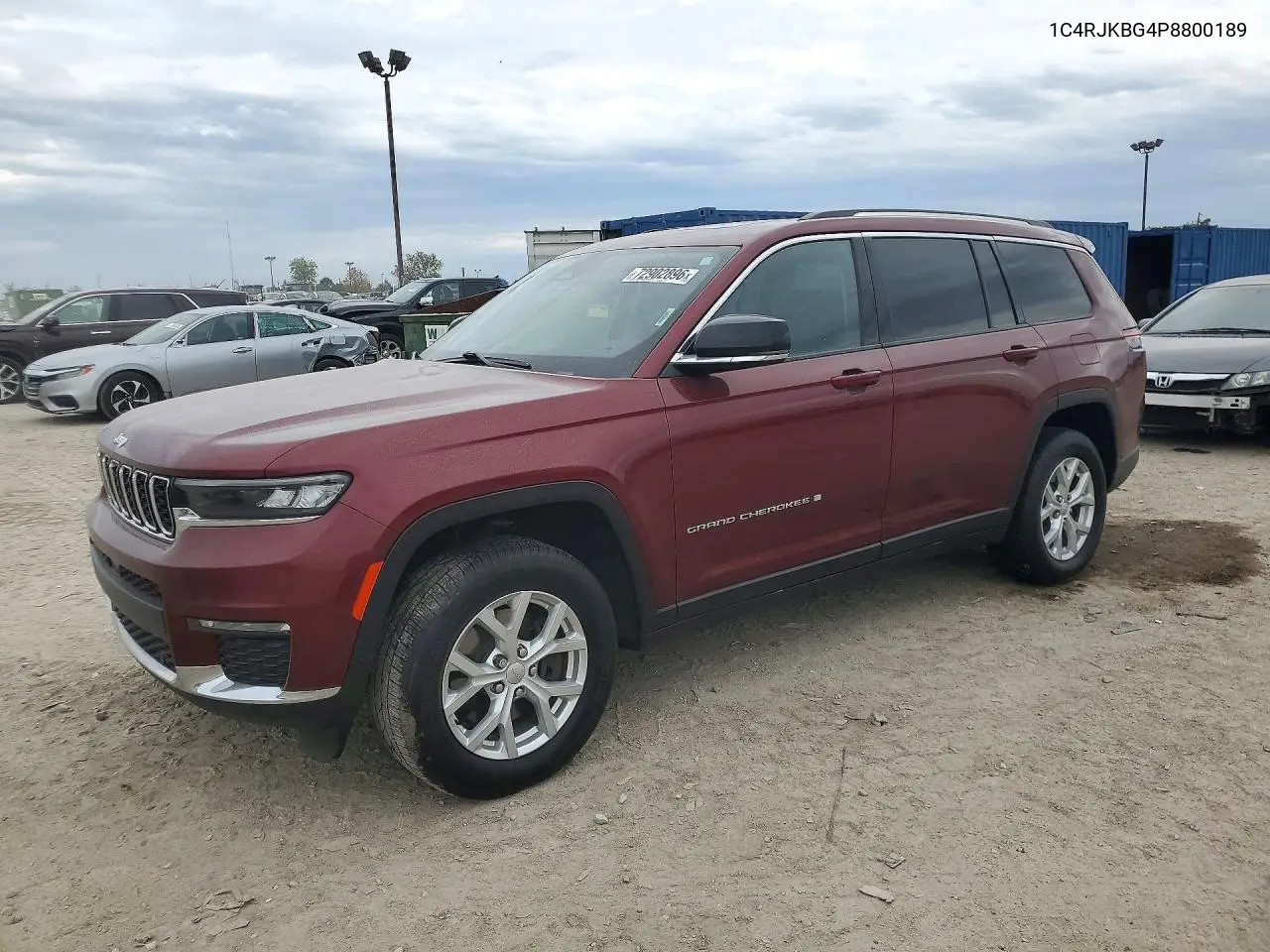 1C4RJKBG4P8800189 Jeep Grand Cherokee 2023 — повреждение Задняя часть, фото до ремонта
