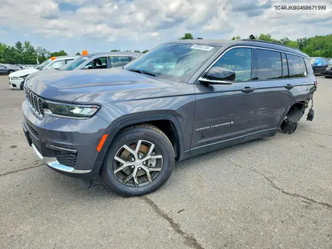 1C4RJKBG4S8671590 — 2025 Jeep Grand Cherokee, Задняя часть, фото до ремонта