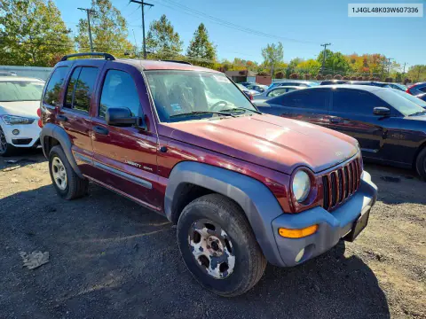 2003 Jeep Liberty Sport VIN 1J4GL48K03W607336 фото 4