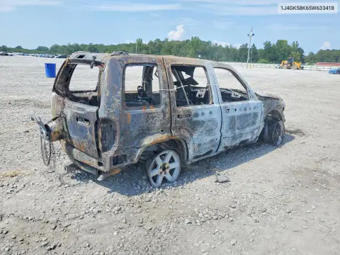 2005 Jeep Liberty Limited VIN 1J4GK58K65W633418 фото 3