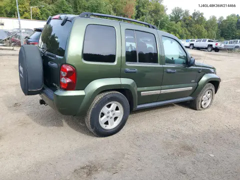 2006 Jeep Liberty Sport VIN 1J4GL48K36W214466 фото 3