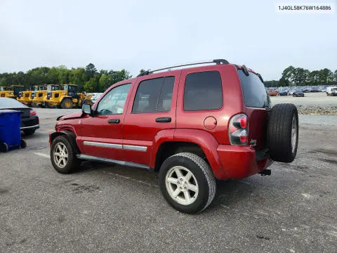 2006 Jeep Liberty Limited VIN 1J4GL58K76W164886 фото 2