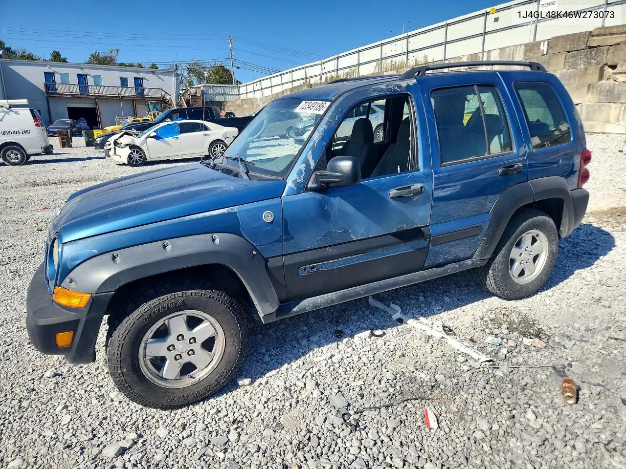 2006 Jeep Liberty Sport VIN 1J4GL48K46W273073 фото 1