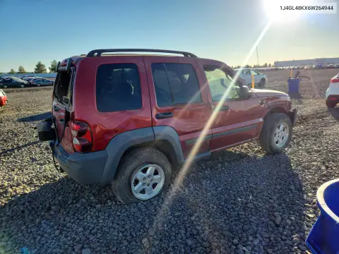 1J4GL48KX6W264944 — 2006 Jeep Liberty (North America), фото 3 с аукциона Copart, Опрокидывание