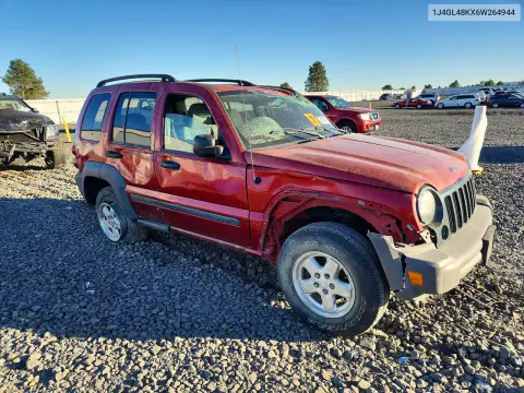 1J4GL48KX6W264944 — 2006 Jeep Liberty (North America), фото 4 с аукциона Copart, Опрокидывание